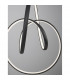 Rings Integrated LED Pendant Ceiling Light Sandy Black Aluminium LED 43W 1895Lm 3000K-5