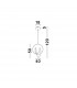 Rings Integrated LED Pendant Ceiling Light Sandy Black Aluminium LED 43W 1895Lm 3000K-7