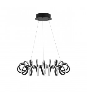 Zinia Integrated LED Pendant Ceiling Light Sandy Black Aluminium Silicone LED 45W 3375Lm 3000K-1