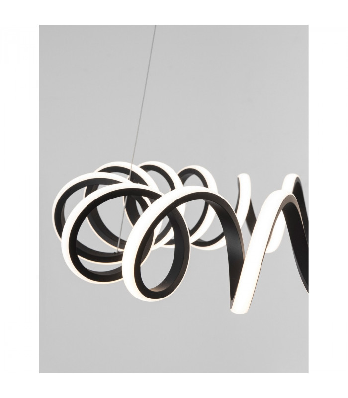 Zinia Integrated LED Pendant Ceiling Light Sandy Black Aluminium Silicone LED 45W 3375Lm 3000K-2