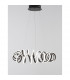 Zinia Integrated LED Pendant Ceiling Light Sandy Black Aluminium Silicone LED 45W 3375Lm 3000K-3