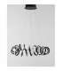 Zinia Integrated LED Pendant Ceiling Light Sandy Black Aluminium Silicone LED 45W 3375Lm 3000K-4