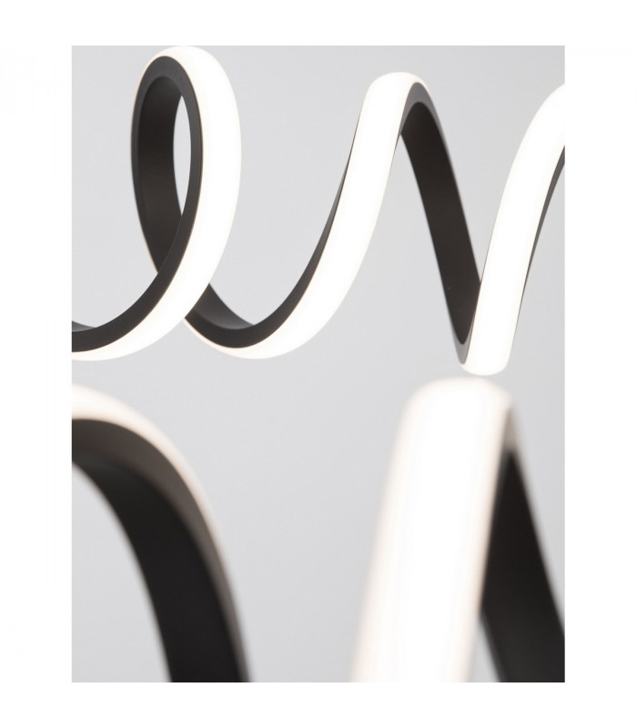 Zinia Integrated LED Pendant Ceiling Light Sandy Black Aluminium Silicone LED 45W 3375Lm 3000K-6