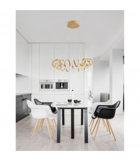 Zinia Integrated LED Pendant Ceiling Light Sandy Gold Aluminium Silicone LED 45W 3375Lm 3000K-2