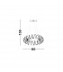 Zinia Integrated LED Pendant Ceiling Light Sandy Gold Aluminium Silicone LED 45W 3375Lm 3000K-4