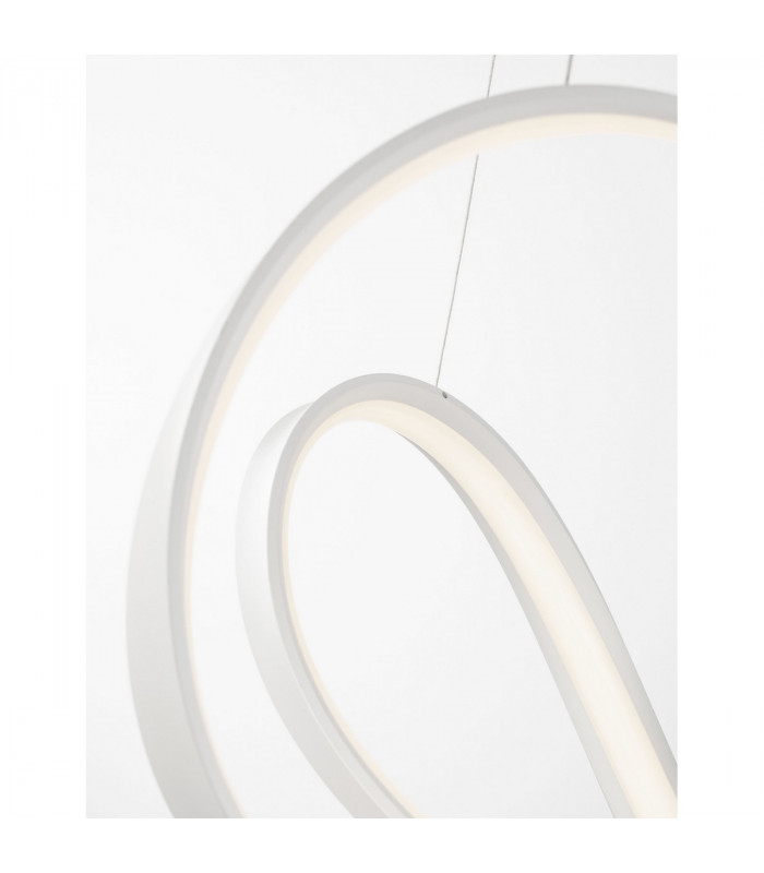 Apus Integrated LED Pendant Ceiling Light Sandy White Aluminium LED 45W 1720Lm 3000K-4
