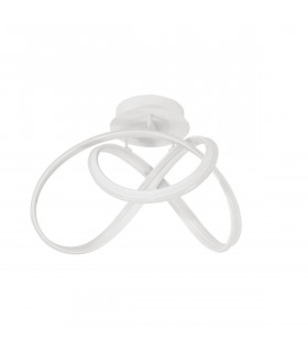 Truno Integrated LED Semi Flush Light Sandy White Aluminium LED 60W 4746Lm 3000K-1