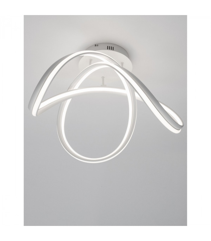 Truno Integrated LED Semi Flush Light Sandy White Aluminium LED 60W 4746Lm 3000K-2