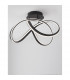 Truno Integrated LED Semi Flush Light Sandy Black Aluminium LED 60W 4746Lm 3000K-3