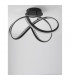 Truno Integrated LED Semi Flush Light Sandy Black Aluminium LED 60W 4746Lm 3000K-4