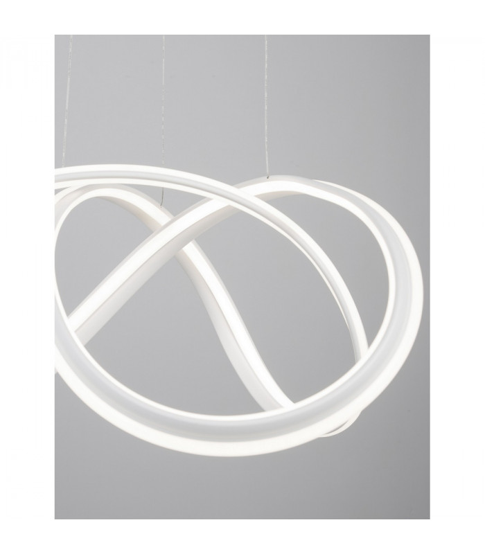 Truno Integrated LED Pendant Ceiling Light Sandy White Aluminium LED 60W 3045Lm 3000K-3