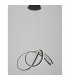 Truno Integrated LED Pendant Ceiling Light Sandy Black Aluminium LED 60W 3045Lm 3000K-3