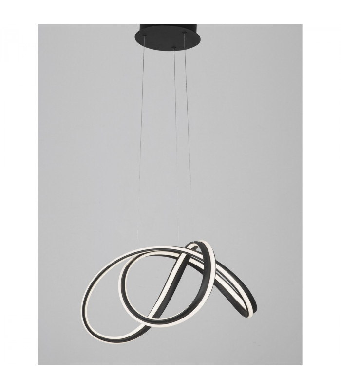 Truno Integrated LED Pendant Ceiling Light Sandy Black Aluminium LED 60W 3045Lm 3000K-3