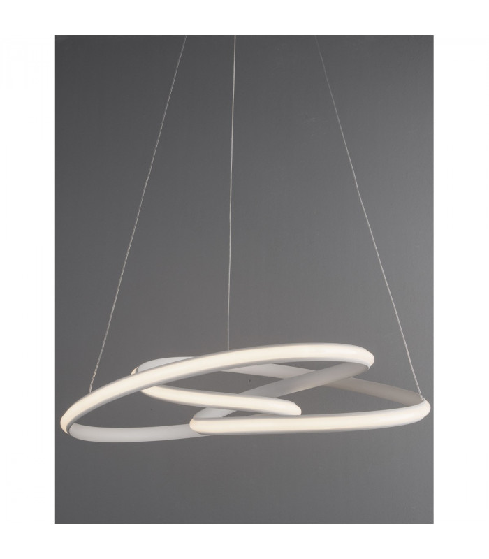 Menton Integrated LED Pendant Ceiling Light Sandy White Aluminium LED 43W 3013Lm 3000K-4
