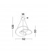 Menton Integrated LED Pendant Ceiling Light Sandy White Aluminium LED 43W 3013Lm 3000K-8