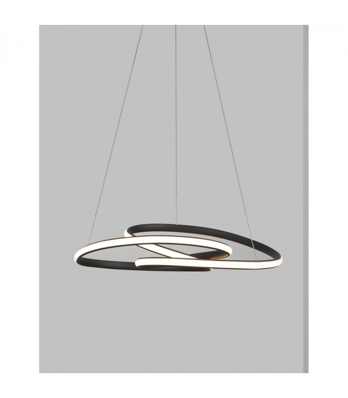 Menton Integrated LED Pendant Ceiling Light Sandy Black Aluminium LED 43W 3013Lm 3000K-2