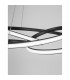 Menton Integrated LED Pendant Ceiling Light Sandy Black Aluminium LED 43W 3013Lm 3000K-3