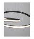 Menton Integrated LED Pendant Ceiling Light Sandy Black Aluminium LED 43W 3013Lm 3000K-4