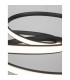 Menton Integrated LED Pendant Ceiling Light Sandy Black Aluminium LED 43W 3013Lm 3000K-6