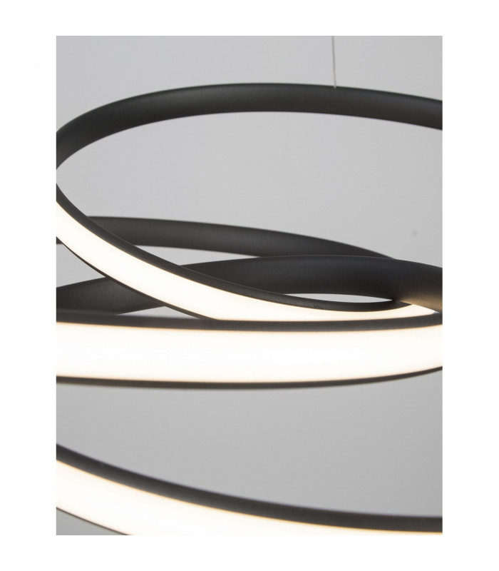 Menton Integrated LED Pendant Ceiling Light Sandy Black Aluminium LED 43W 3013Lm 3000K-6