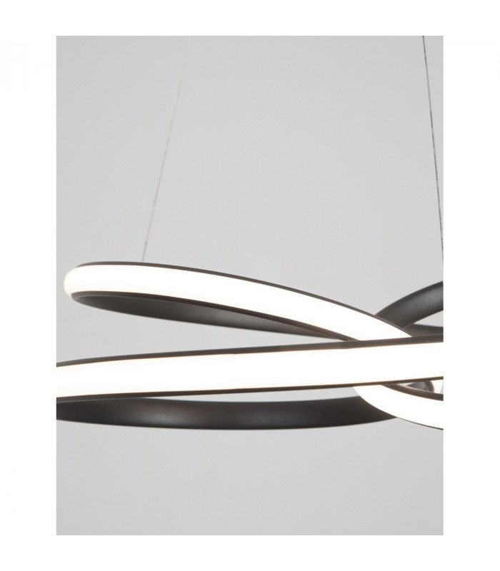 Menton Integrated LED Pendant Ceiling Light Sandy Black Aluminium LED 43W 3013Lm 3000K-7