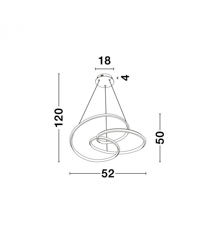 Menton Integrated LED Pendant Ceiling Light Sandy Black Aluminium LED 43W 3013Lm 3000K-8