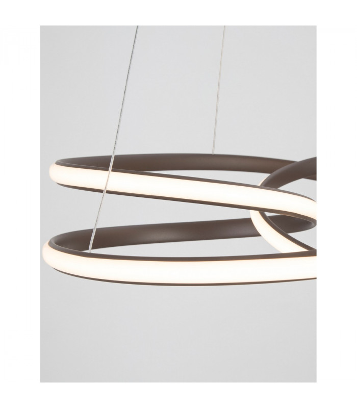Menton Integrated LED Pendant Ceiling Light Sandy Coffee Aluminium LED 43W 3013Lm 3000K-3