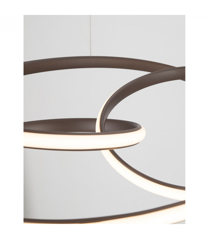 Menton Integrated LED Pendant Ceiling Light Sandy Coffee Aluminium LED 43W 3013Lm 3000K-4
