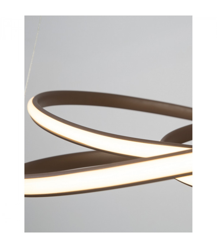 Menton Integrated LED Pendant Ceiling Light Sandy Coffee Aluminium LED 43W 3013Lm 3000K-5