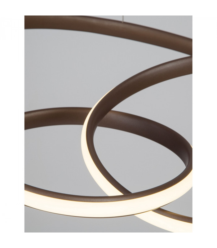 Menton Integrated LED Pendant Ceiling Light Sandy Coffee Aluminium LED 43W 3013Lm 3000K-6