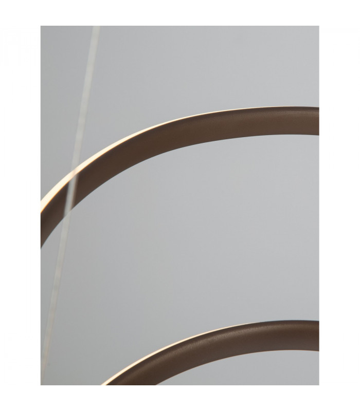 Menton Integrated LED Pendant Ceiling Light Sandy Coffee Aluminium LED 43W 3013Lm 3000K-8