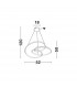 Menton Integrated LED Pendant Ceiling Light Sandy Coffee Aluminium LED 43W 3013Lm 3000K-10