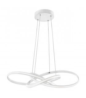 Treccia Integrated LED Pendant Ceiling Light White Aluminium LED 47W 2800Lm 3000K-1