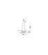 Treccia Integrated LED Pendant Ceiling Light White Aluminium LED 47W 2800Lm 3000K-2