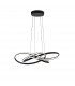 Treccia Integrated LED Pendant Ceiling Light Black Aluminium LED 47W 2800Lm 3000K-1