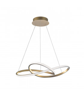 Fusion Integrated LED Pendant Ceiling Light Brass Gold Aluminium LED 53W 4081Lm 3000K-1