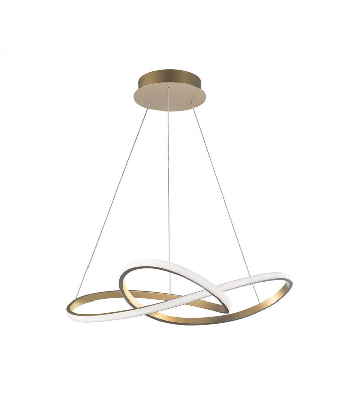 Fusion Integrated LED Pendant Ceiling Light Brass Gold Aluminium LED 53W 4081Lm 3000K-1