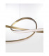 Fusion Integrated LED Pendant Ceiling Light Brass Gold Aluminium LED 53W 4081Lm 3000K-3