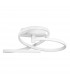 Fusion Integrated LED Semi Flush Light White Aluminium LED 40W 3017Lm 3000K-1