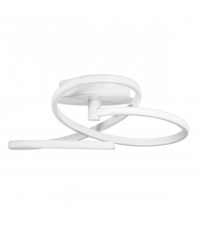 Fusion Integrated LED Semi Flush Light White Aluminium LED 40W 3017Lm 3000K-1
