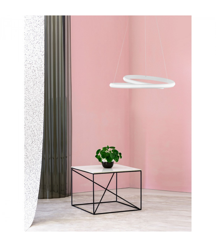 Malvi Integrated LED Pendant Ceiling Light Sandy White Aluminium LED 32W 2745Lm 3000K-2