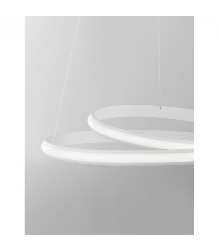 Malvi Integrated LED Pendant Ceiling Light Sandy White Aluminium LED 32W 2745Lm 3000K-4