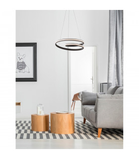 Malvi Integrated LED Pendant Ceiling Light Sandy Black Aluminium LED 32W 2745Lm 3000K-2