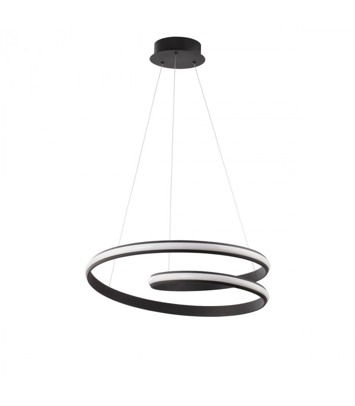 Malvi Integrated LED Pendant Ceiling Light Sandy Black Aluminium LED 32W 2745Lm 3000K-3