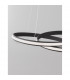 Malvi Integrated LED Pendant Ceiling Light Sandy Black Aluminium LED 32W 2745Lm 3000K-4