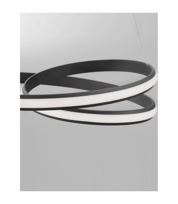 Malvi Integrated LED Pendant Ceiling Light Sandy Black Aluminium LED 32W 2745Lm 3000K-5