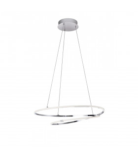 Viareggio Integrated LED Pendant Ceiling Light Chrome Aluminium LED 29W 2000Lm 3000K-1