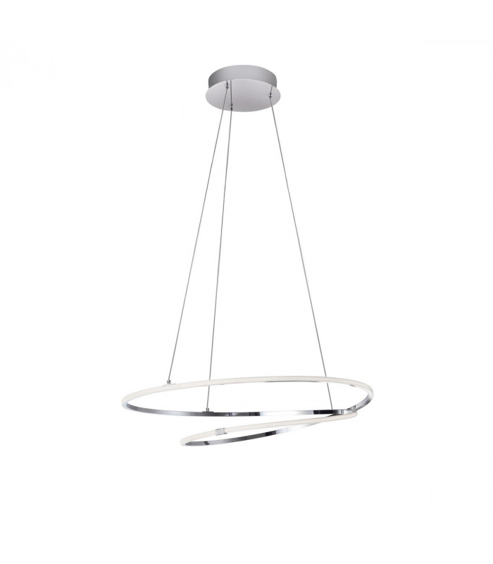 Viareggio Integrated LED Pendant Ceiling Light Chrome Aluminium LED 29W 2000Lm 3000K-1
