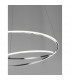 Viareggio Integrated LED Pendant Ceiling Light Chrome Aluminium LED 29W 2000Lm 3000K-4