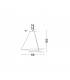 Viareggio Integrated LED Pendant Ceiling Light Chrome Aluminium LED 29W 2000Lm 3000K-5